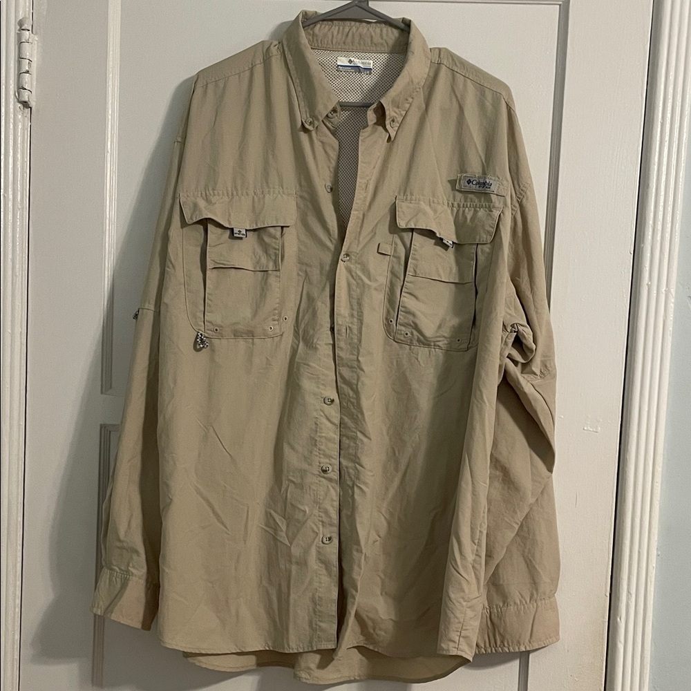 Columbia Men's Beige Shirt Jacket